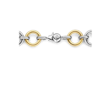 two tone cz bracelet
