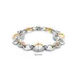 two tone cz bracelet