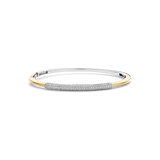 two tone cz bangle