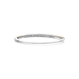two tone cz bangle