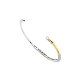 two tone cz bangle