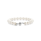 silver pearl bracelet