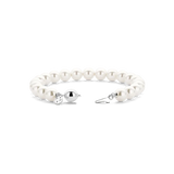 silver pearl bracelet