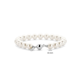 silver pearl bracelet