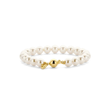 yellow gold pearl bracelet