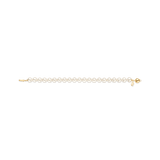 yellow gold pearl bracelet