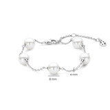 silver pearl bracelet