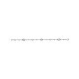 silver oval cz bracelet