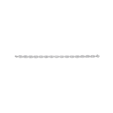 silver oval cz bracelet