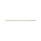 gold plated oval cz bracelet