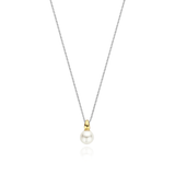 ti sento milano silver chain pearl yellow gold pendant necklace