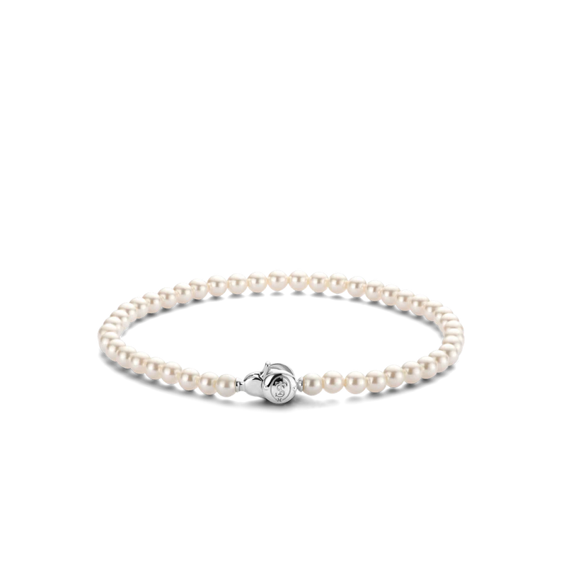 ti sento milano pearl bracelet silver