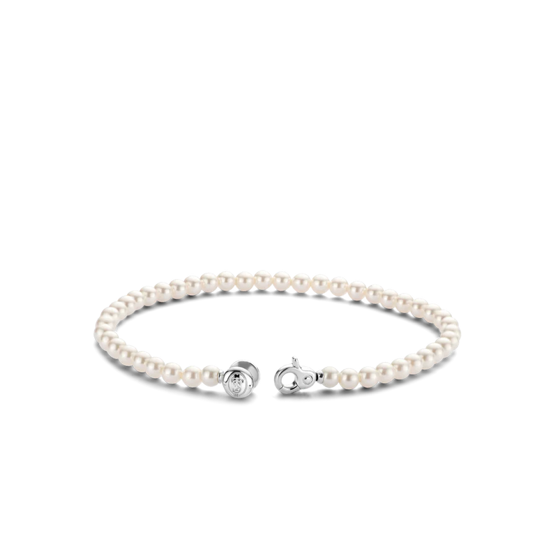 ti sento milano pearl bracelet silver