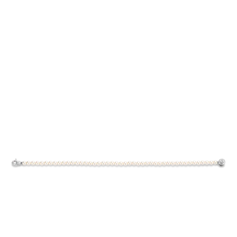 ti sento milano pearl bracelet silver