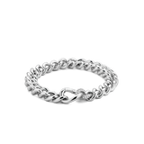 medium-size TI SENTO gourmet silver bracelet has a stream of luminous 925 sterling silver links