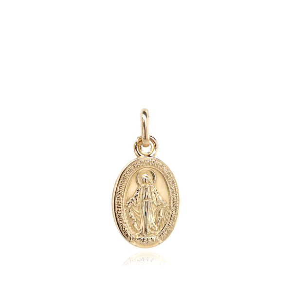 9ct Yellow Gold Miraculous Medal (Small)