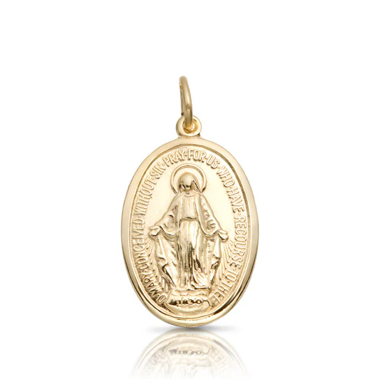 9K Gold Miraculous Medal