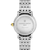 Frederique Constant SLIMLINE LADIES MOONPHASE Ladies yellow silver bracelet white dial cz diamond stines Watch