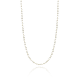 TI SENTO pearl silver necklace flaunts a stream of lustrous white pearls