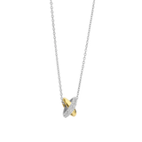 TI SENTO gold-plated Necklace. Crafted from 925 sterling silver and plated with radiant yellow gold