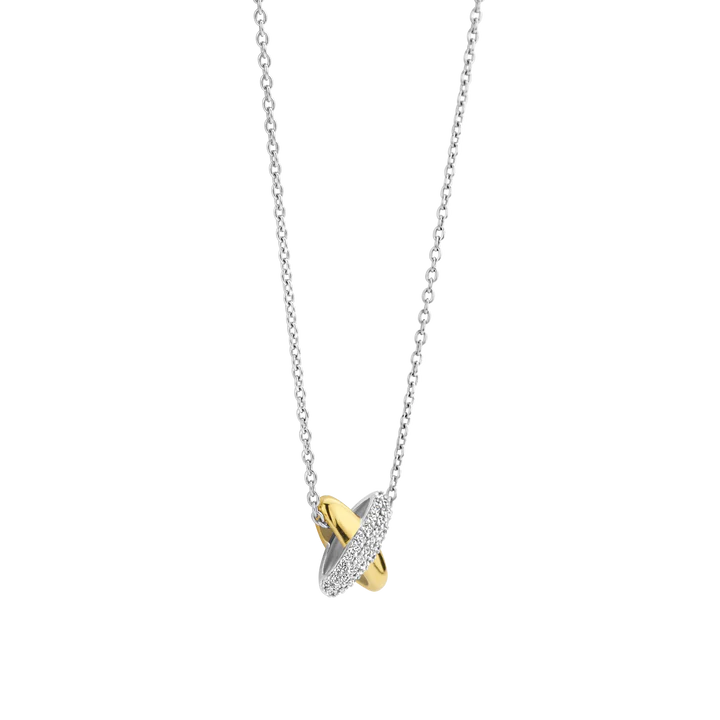 TI SENTO gold-plated Necklace. Crafted from 925 sterling silver and plated with radiant yellow gold