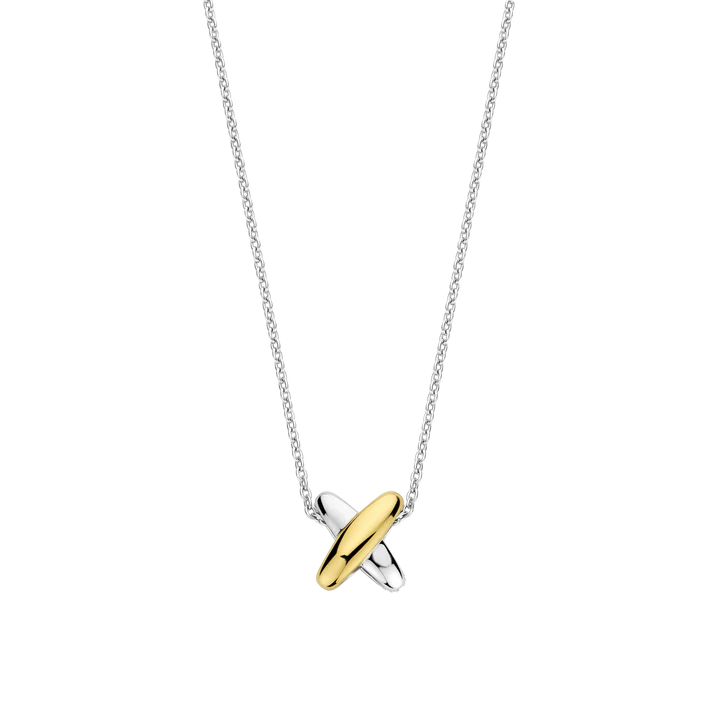 TI SENTO gold-plated Necklace. Crafted from 925 sterling silver and plated with radiant yellow gold