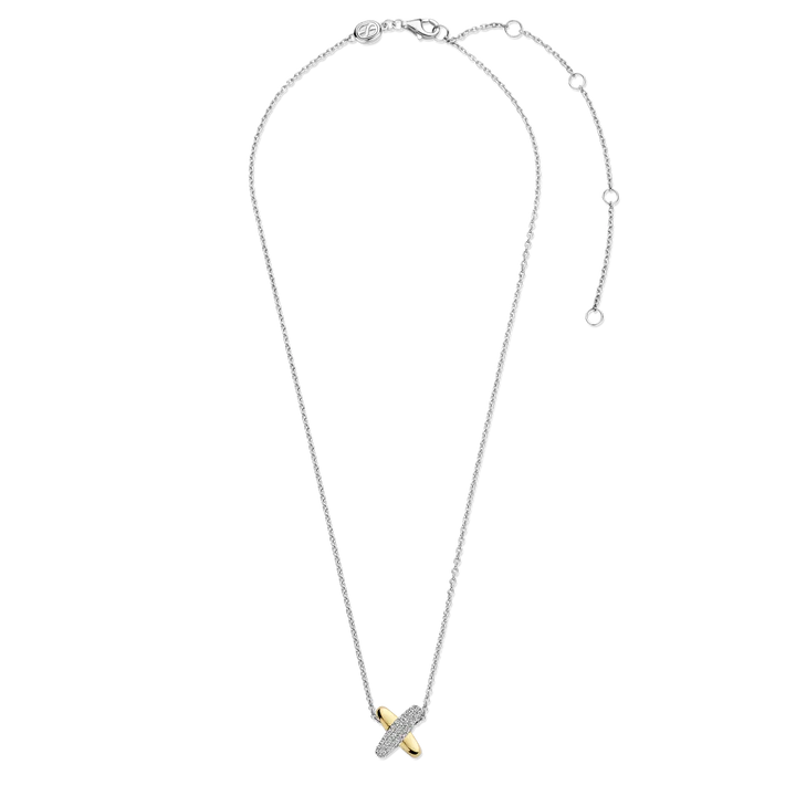TI SENTO gold-plated Necklace. Crafted from 925 sterling silver and plated with radiant yellow gold