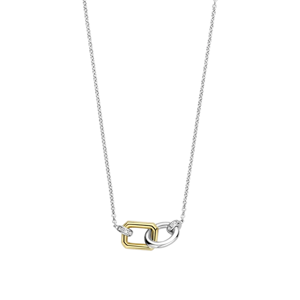 TI SENTO gold-plated link necklace