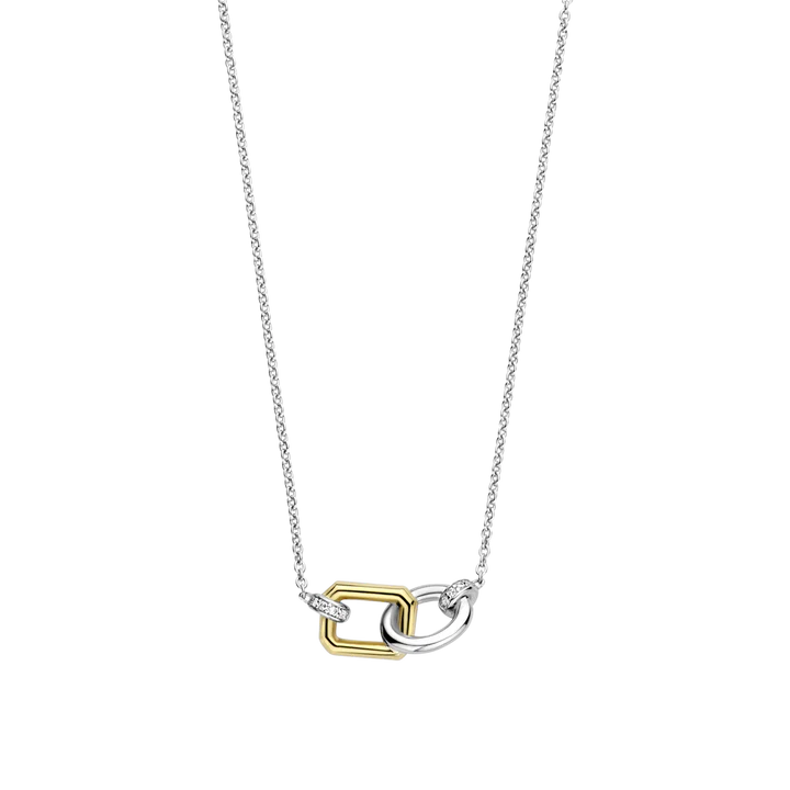 TI SENTO gold-plated link necklace