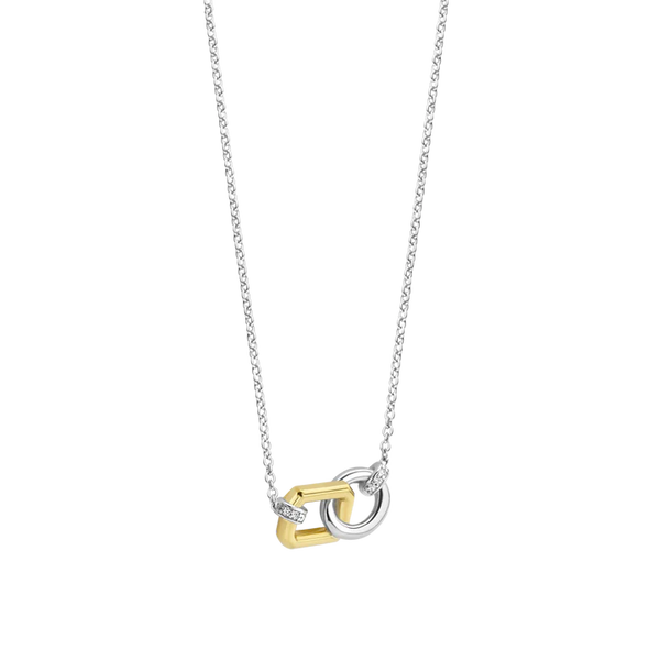 TI SENTO gold-plated link necklace
