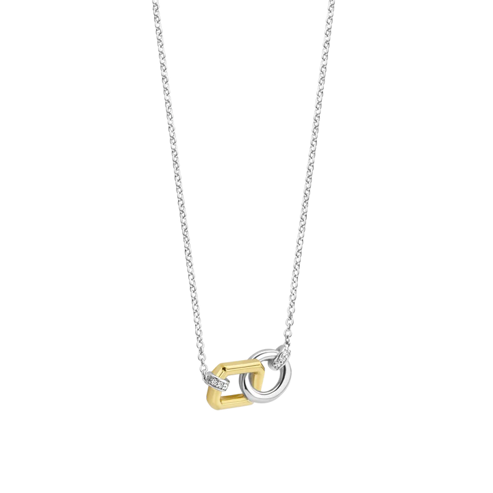 TI SENTO gold-plated link necklace