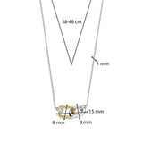 TI SENTO gold-plated link necklace