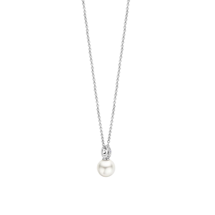 TI SENTO silver pearl necklace