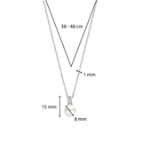 TI SENTO silver pearl necklace