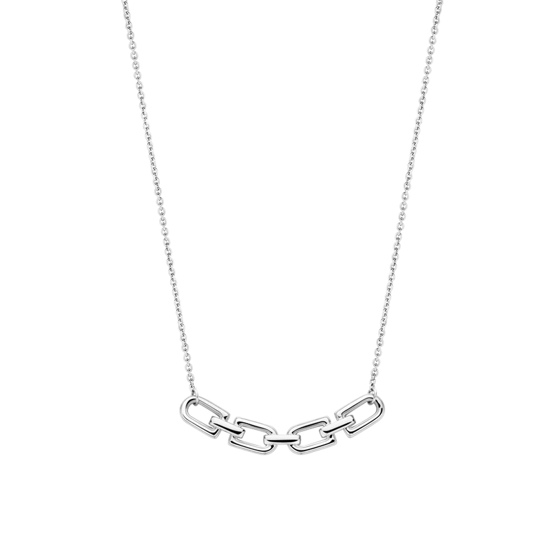 ti sento milano yellow gold silver cz cubic zirconia stones link chain necklace