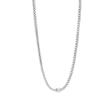 TI SENTO Silver Tennis Necklace. Crafted from 925 sterling silver and plated with platinum for lasting brilliance, this necklace features a dazzling row of white cubic zirconia stones