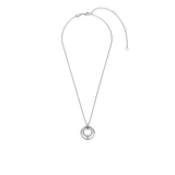 TI SENTO Silver Necklace showcasing a captivating design that embodies celestial elegance. Crafted from 925 sterling silver and then plated with precious platinum