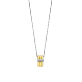 ti sento pendant necklace yellow gold cz cubic zirconia stones