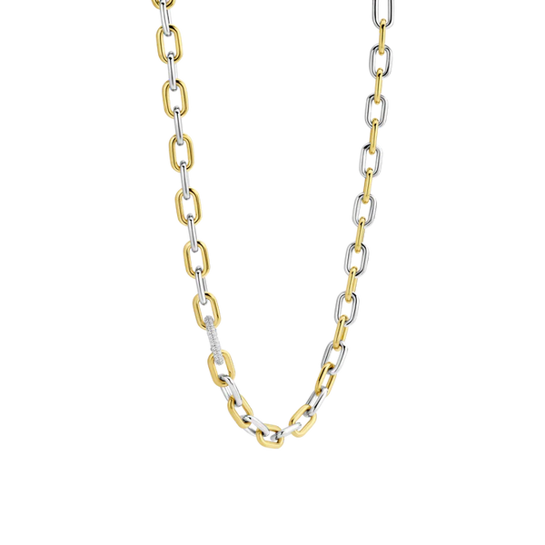 TI SENTO gold-plated silver Chain Link Necklace