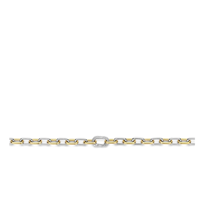 TI SENTO gold-plated silver Chain Link Necklace