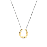 TI SENTO Gold-Plated Silver Horseshoe Necklace