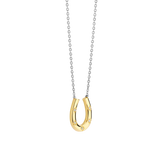 TI SENTO Gold-Plated Silver Horseshoe Necklace