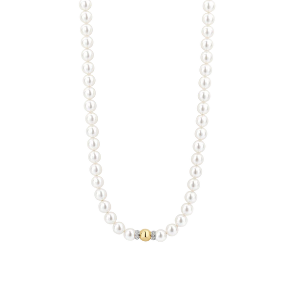 TI SENTO gold-plated pearl Necklace
