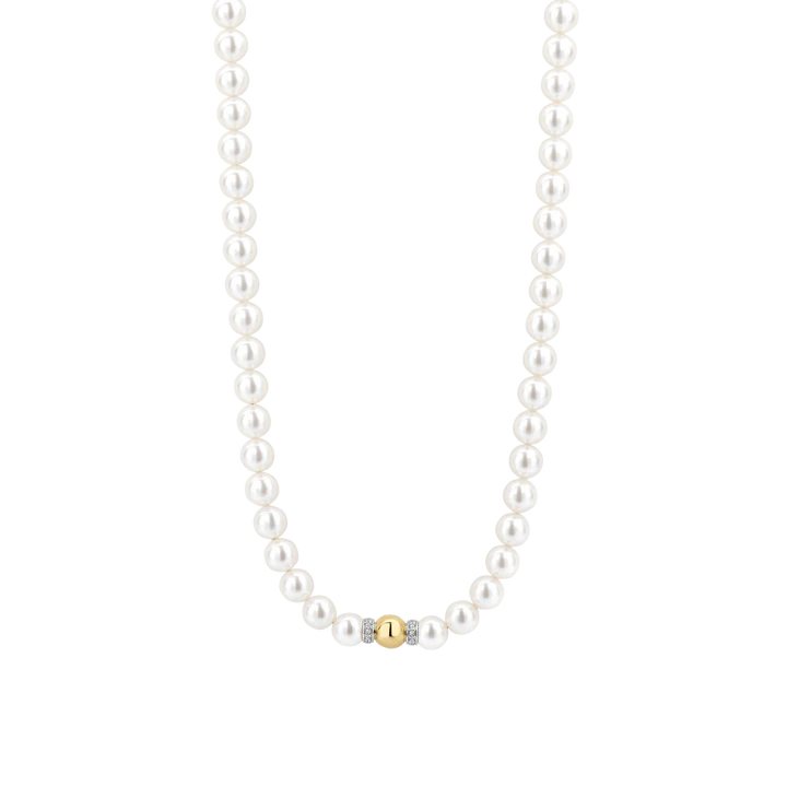 TI SENTO gold-plated pearl Necklace