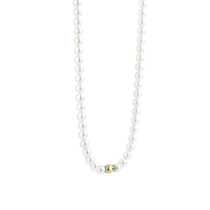 TI SENTO gold-plated pearl Necklace