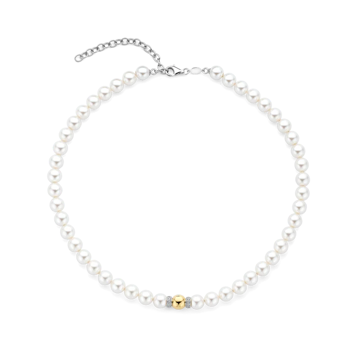 TI SENTO gold-plated pearl Necklace