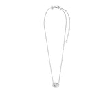  necklace by TI SENTO has a pendant with 2 entwined circles cz