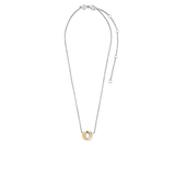 TI SENTO silver necklace connects yellow-gold plating