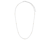  yellow-gold plated stones of this TI SENTO silver necklace are linked together by silver radiance