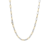 TI SENTO gold-plated silver Necklace. The signature closed-forever links interlock